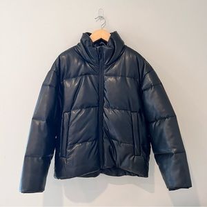 Abercrombie Vegan Leather Puffer
